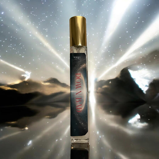 Down Bad, an evocative woody smoked cherry scent